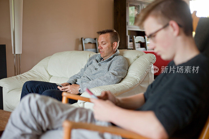 Father and Son Hanging Out